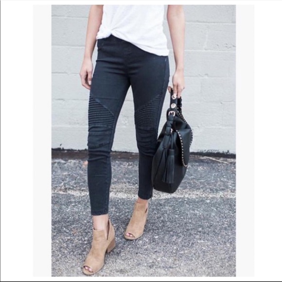#07 PLUS SIZE Must Have Pull on twill moto skinny - Picture 7 of 8